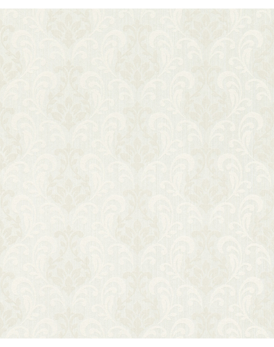 Sivá textilná tapeta 082394 s damaškovým vzorom